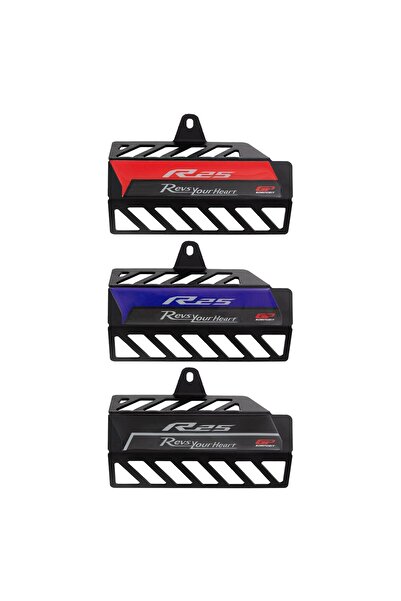 GP KOMPOZİT Gp Kompozit Yamaha R25 2016-2024 Uyumlu Egzoz Koruma Kapağı Siyah Kırmızı