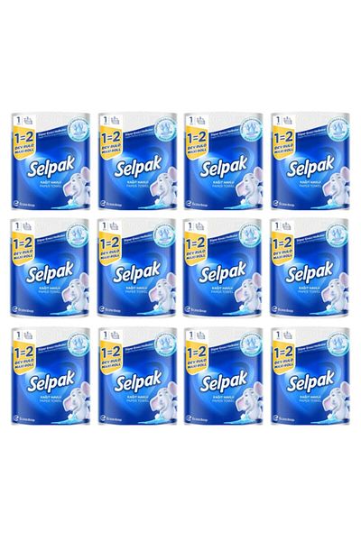 Selpak 3 Layer Giant Roll Towel 12 Pieces