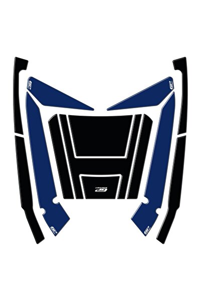 GP KOMPOZİT Honda Forza 250 2018-2025 Uyumlu Çanta Pad Seti Mavi