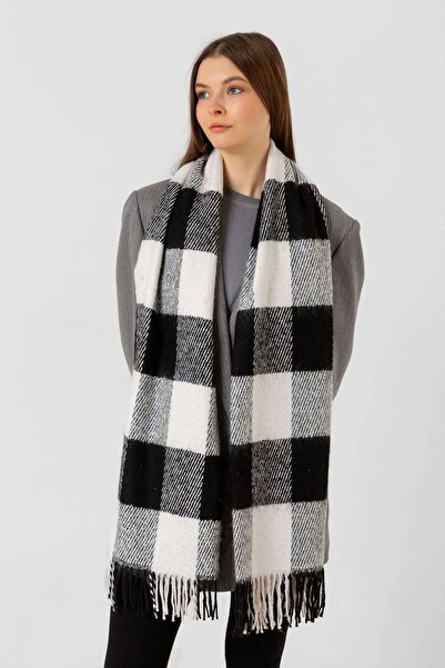 REMSA Чорний фурнітурний шарф - 40x210 см, модель 1291