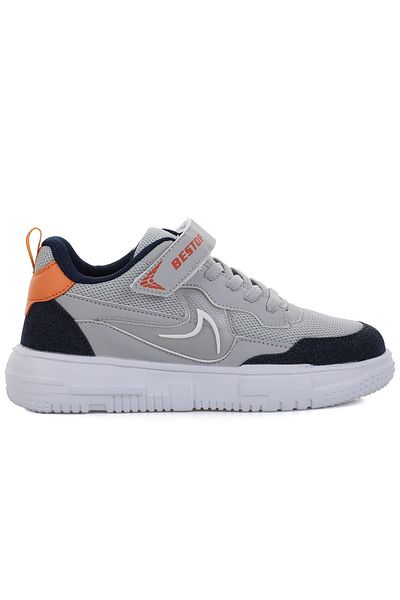 Best Of Adidași pentru copii Bestof alb-negru cu velcro