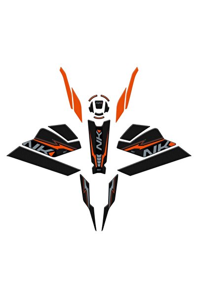 GP KOMPOZİT CF Moto 250 NK 2023-2024 Uyumlu Full Pad Seti Turuncu