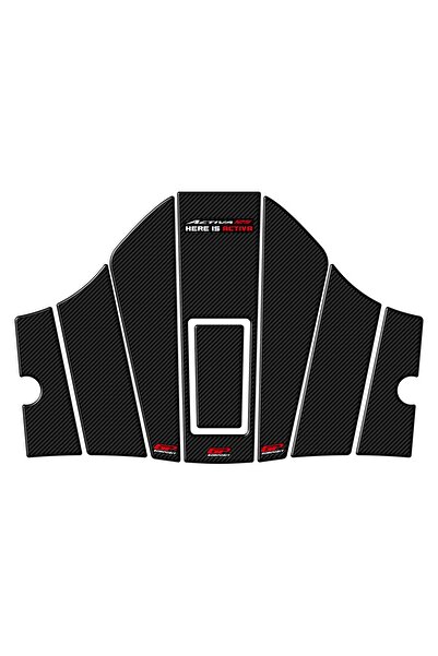 GP KOMPOZİT Honda Activa 125 2023-2024 Uyumlu Tank Pad Seti Karbon