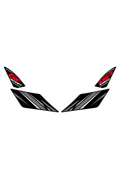 GP KOMPOZİT Honda PCX 125 2021-2024 Uyumlu Artçı Ayak Pad Gri