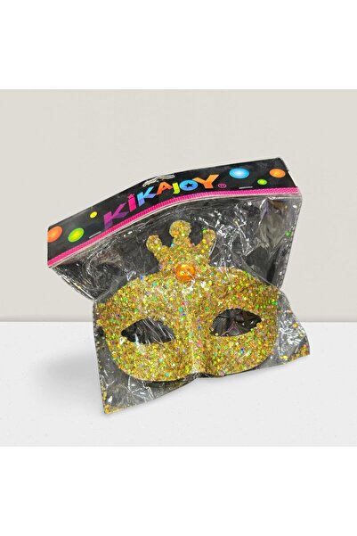 Astaş Maskeli Balo Maskesi Halloween Kostüm aksesuarı taşlı