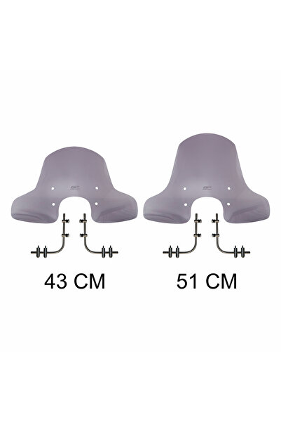 GP KOMPOZİT Peugeot Django 2015-2024 Uyumlu Ön Cam Füme 43 cm