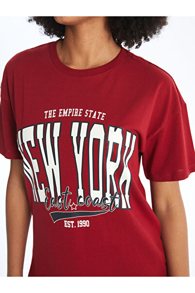 LC Waikiki Crew Neck Printed Short Sleeve Women's T-Shirt