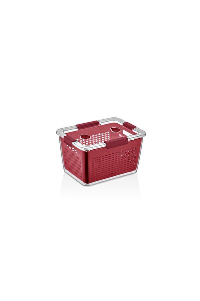 SELKA HOME Claret Red Selka Lavin 4 Lt. Storage Container