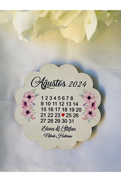 Magnet Söz , Nişan, Nikah Hatırası Ahşap Magnet 25 ADET