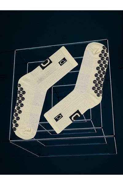 Shuttle Park Unisex ιβουάρ χρωματιστές αντιολισθητικές κάλτσες Αντιολισθητικές πετσέτες σιλικόνης σόλα Match Pro Athlete κάλτσες
