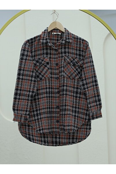 HİJABAYA قميص تويد بجيب مغطى