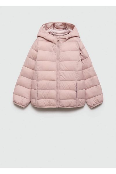 MANGO Kids Quilted Hooded Anorak