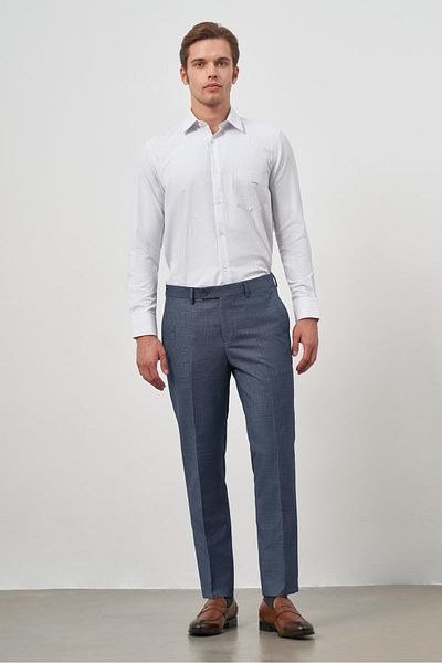 İmza Navy Blue Side Pocket Comfort Fit Classic Trousers 1003240166