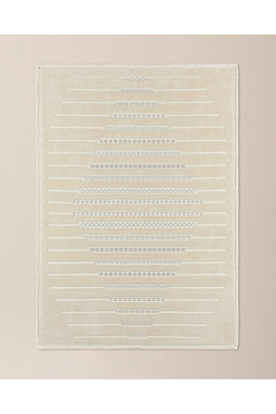 Madame Coco Treıllıs Halı - Kemik - 120x180 cm