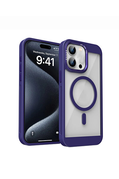 OSG iPhone 12 Ve 12 Pro Uyumlu Magsafe Destekli Kamera Koruma Çerçeveli Darbe...