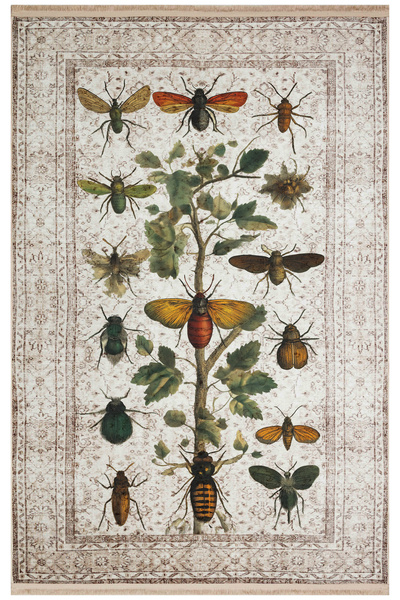 Rugs Modern Halı Nora Art 12 Βοτανικό Σχέδιο Κρεμ Χρώμα Vintage Κλασικό Χαλί ...