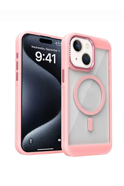 OSG iPhone 15 Plus Ve 14 Plus Uyumlu Magsafe Destekli Kamera Koruma Çerçeveli...