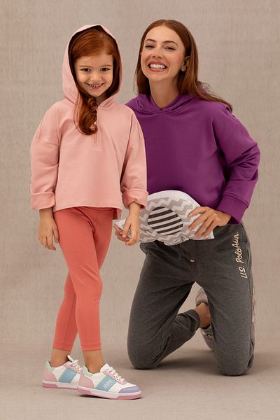 U.S. Polo Assn. Hanorac de damă violet cu glugă 50271652 -vr203