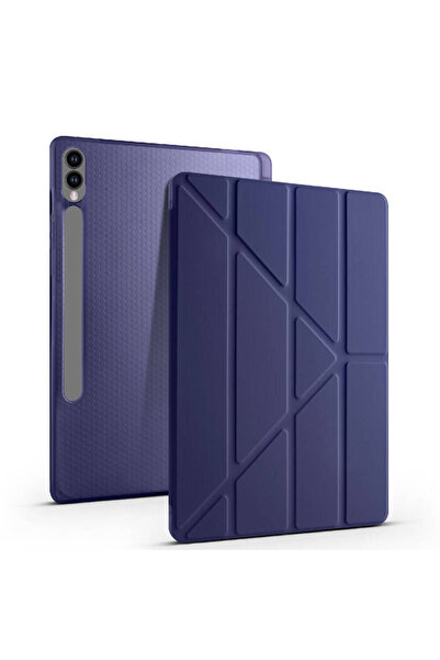 VOYO Samsun Galaxy Tab S10 + Plus Kılıf Standlı Kapaklı Kalem Bölmelli Siliko...