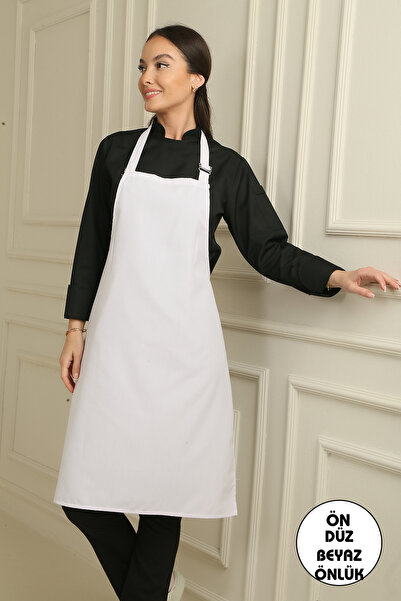 DENİZ İŞ UNISEKS OBIČNA BELOGA KUĆNA PREGAČA PUNOG DUŽINE