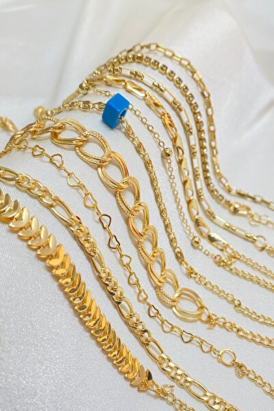 KOBA Altın Kaplama 10'li Kadın Bileklik Seti