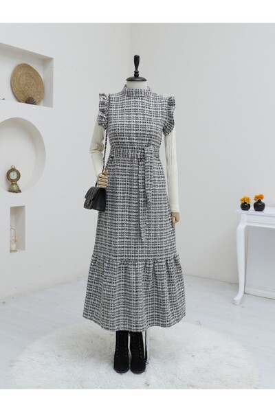 HİJABAYA Ζώνη Tweed Gilet με βολάν στα μανίκια