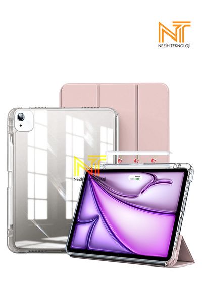 Nezih Case İpad Air 13 2024 / 2025 Uyumlu Kılıf Magnetik Ayrılabilen Uyku Mod...