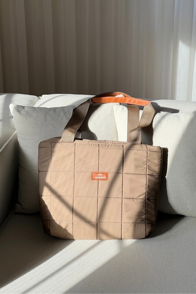 Caelia Puffy Kahverengi Kadın Çantası