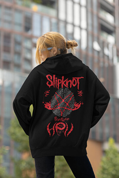 SEVBANO Pripremite unisex kapuljaču sa širokim dizajnom i printom Slipknot-a