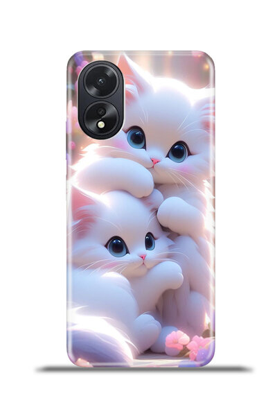 cupcase Oppo A38 Uyumlu Kılıf Esnek Silikon Kamera Koruma 4k Desenli Kapak - ...