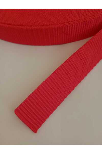 Loyal Friend Store KOLON ŞERİT  KIRMIZI DAR DOKUMA (2,5 Cm) 25 Mm X 5 Metre Ç...