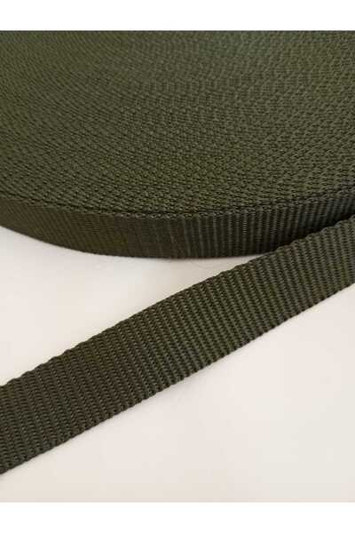 Loyal Friend Store KOLON ŞERİT  HAKİ DAR DOKUMA (2,5 Cm) 25 Mm X 5 Metre Çant...