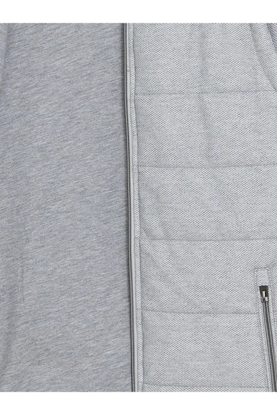 LC Waikiki Lcw Vision Gray Melange Stand Collar Boy Vest