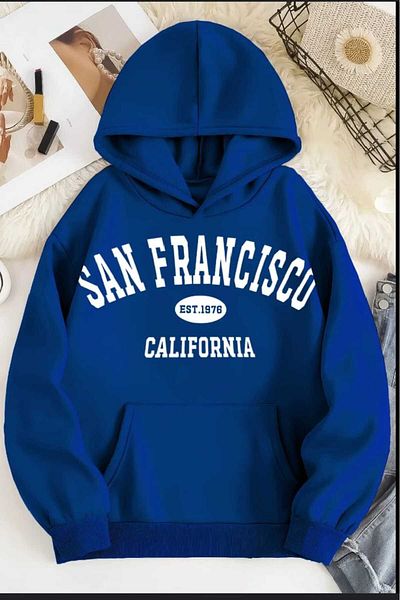KOZİA OUTDOORS Malkoçbey Hooded Printed Oversize Unisex Sweatshirt