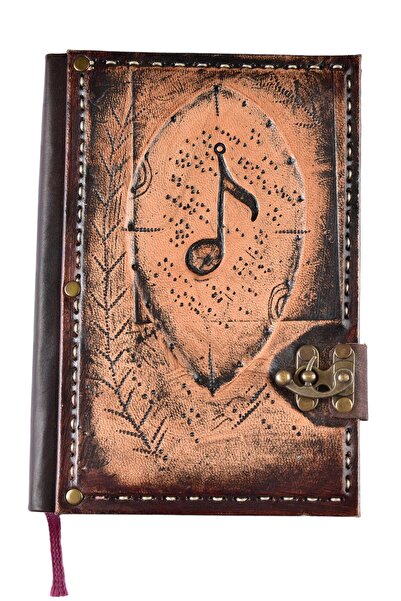 Legend Deri جلد طبيعي Şamua - مجموعة دفتر ملاحظات وقلم من ورق الكرافت مع يد ع...