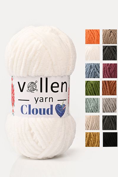 vollen yarn Vollenyarn Cloud,Velvet Blanket Rope,Hand Knitting Rope,Crochet Cardigan Rope,Amigurumi Toy Rope