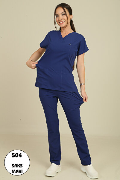 DENİZ İŞ بدلة نسائية من القماش LINDA بأكمام طويلة من الليكرا