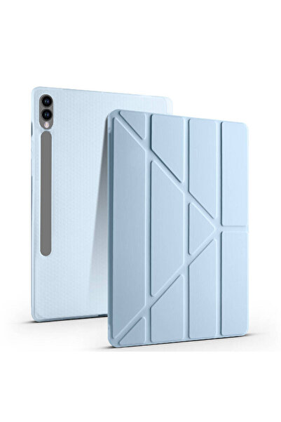 VOYO Samsun Galaxy Tab S10 + Plus Kılıf Standlı Kapaklı Kalem Bölmelli Siliko...
