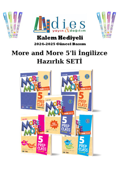 Fenomen Yayıncılık More and More 5. Sınıf PREP CLASS 5 LI SET (TEST BOOK+COUR...