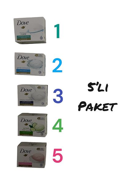 Dove 5-Piece Solid Soap Autumn Set - 90 Grams of Mixed Soap