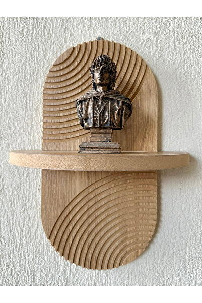 Step and Maker Ahşap MDF Dekoratif Tekli Duvar Rafı