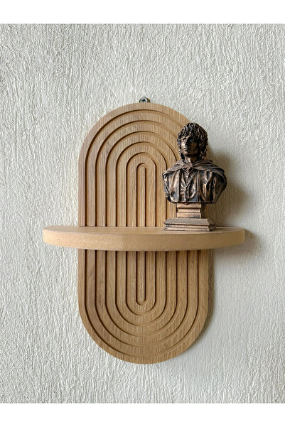 Step and Maker Ahşap MDF Dekoratif Tekli Duvar Rafı