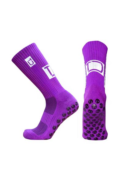 Shuttle Park Unisex Purple Αντιολισθητικές Κάλτσες Αντιολισθητικές Πετσέτες σιλικόνης Σόλα Match Pro Athlete Κάλτσες