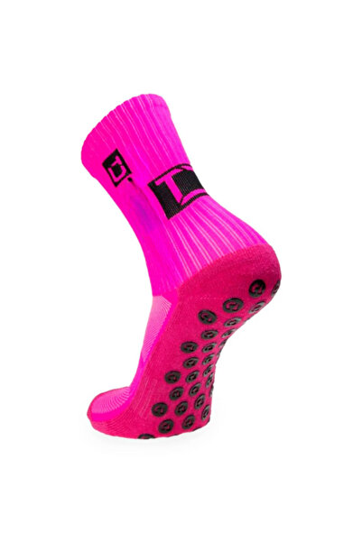 Shuttle Park Unisex ροζ αντιολισθητικές κάλτσες Αντιολισθητική σόλα πετσέτας σιλικόνης Seamless Match Pro Athlete κάλτσες