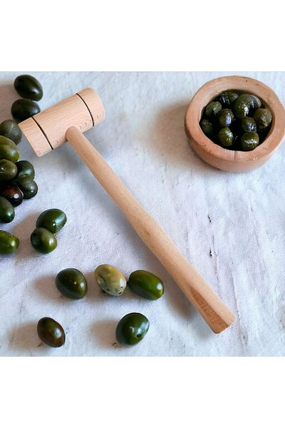 Dnz Small Wooden Mallet - Olive, Walnut and Hazelnut Handmade Crusher