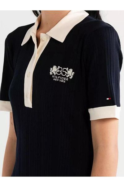 Tommy Hilfiger 1985 Model Organic Algodon Rib Polo Dress