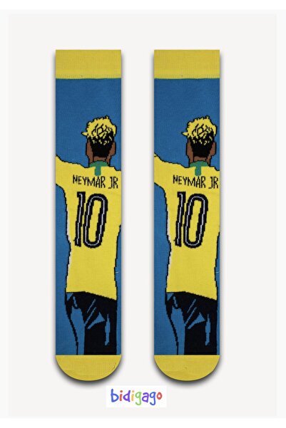 Bidigago Neymar Desenli Unisex Kolej Çorap