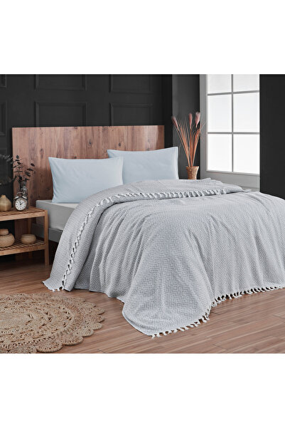 Safir Home AİSA 220x240cm Çift Kişilik Saçaklı Yatak Örtüsü | Çeyizlik | Hediyelik