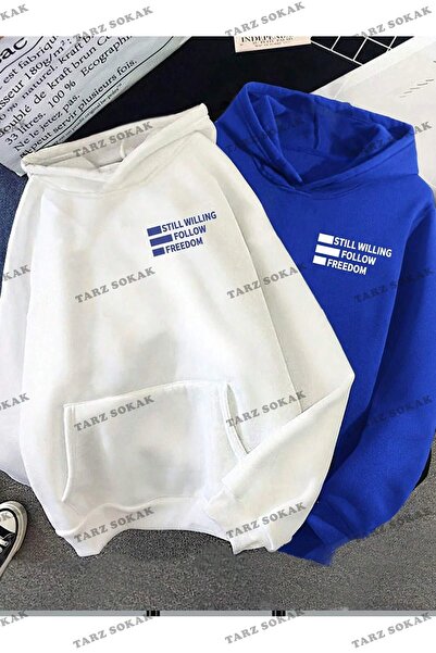 Tarzsokak Hanorac supradimensionat Still Freedom Y2K - Gros de iarnă, Imprima...