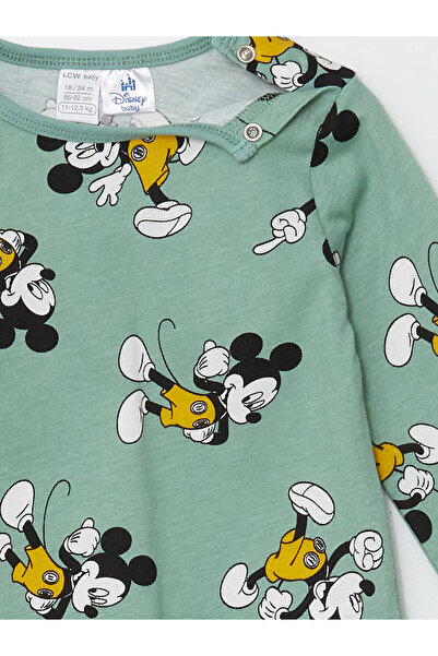 LC Waikiki Crew nyakú, hosszú ujjú, nyomott kisfiú pizsama szett